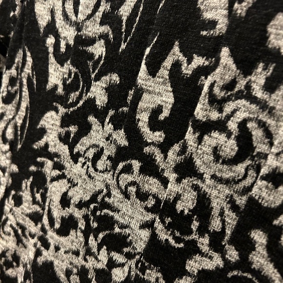 Chris McLaughlin size 6 black white ruffle dress euc fully lined stretchy - Picture 8 of 11